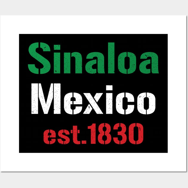 Sinaloa Mexico est. 1830 Wall Art by mBs